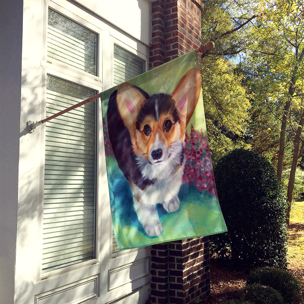 Pembroke Corgi Puppy Flag Canvas House Size 7368CHF