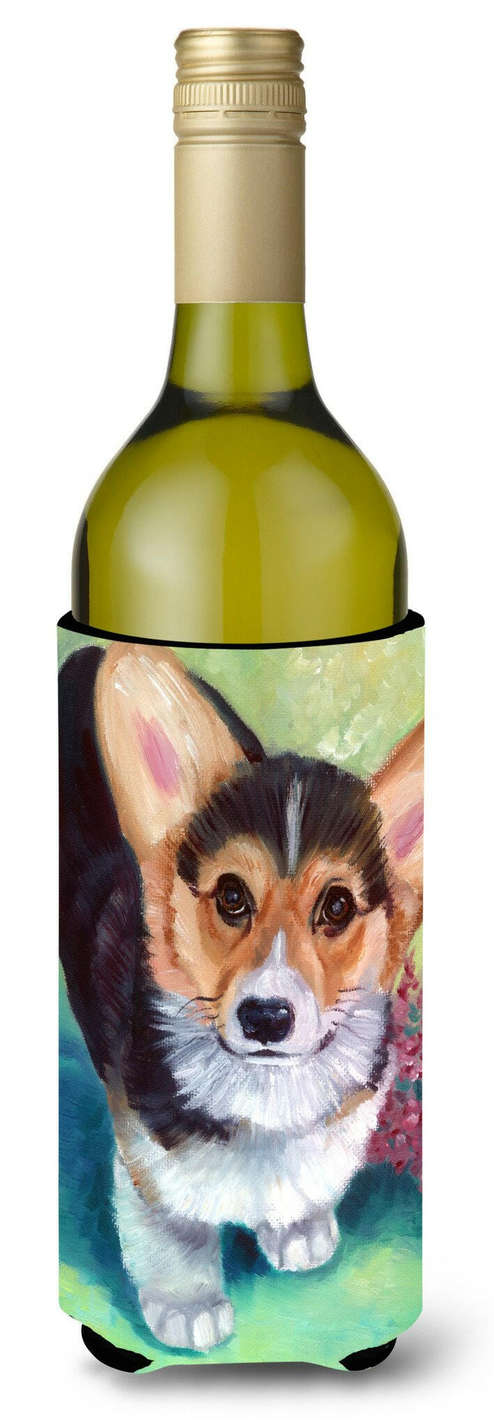 Pembroke Corgi Puppy Wine Bottle Beverage Insulator Hugger 7368LITERK by Caroline&#39;s Treasures