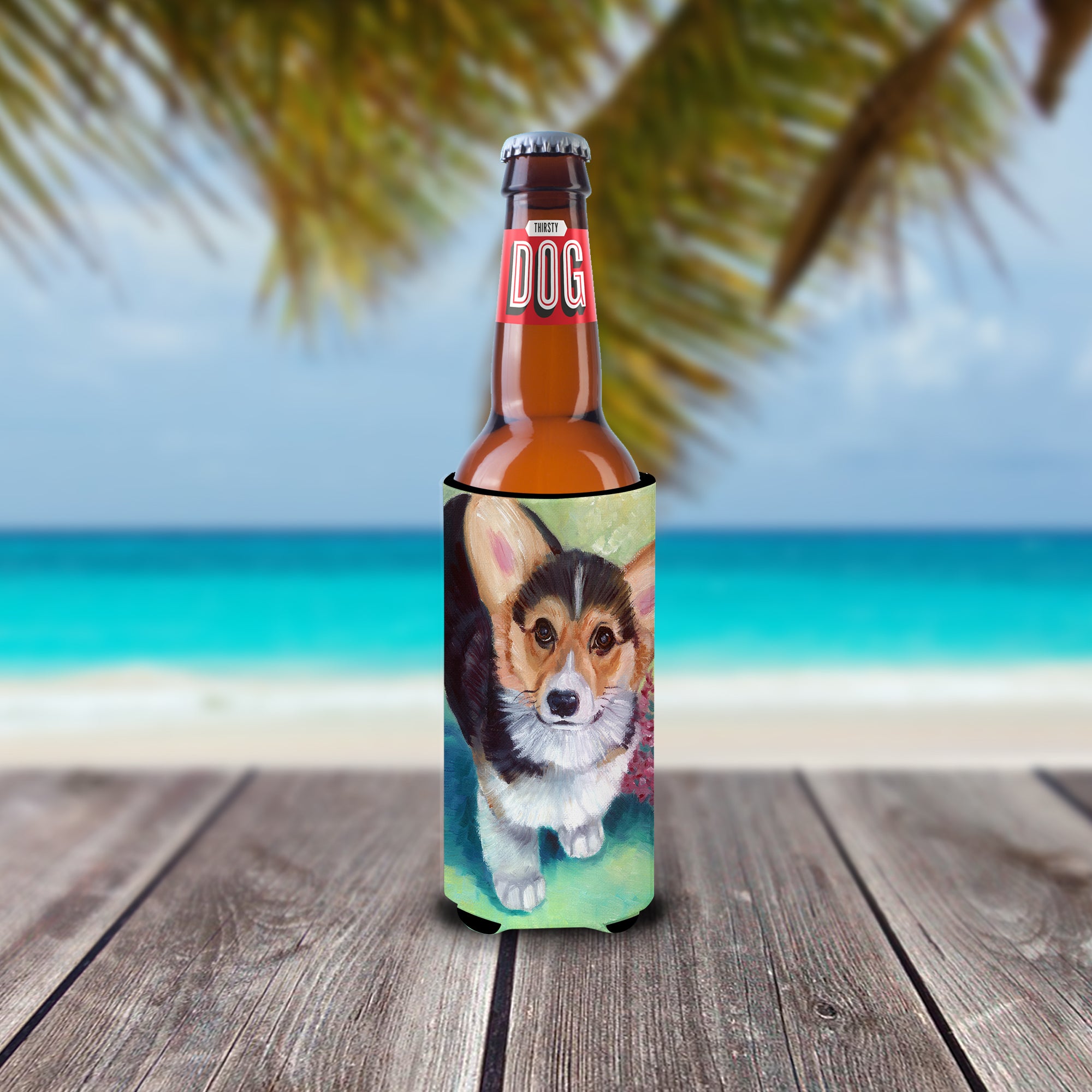 Pembroke Corgi Puppy  Ultra Beverage Insulators for slim cans 7368MUK