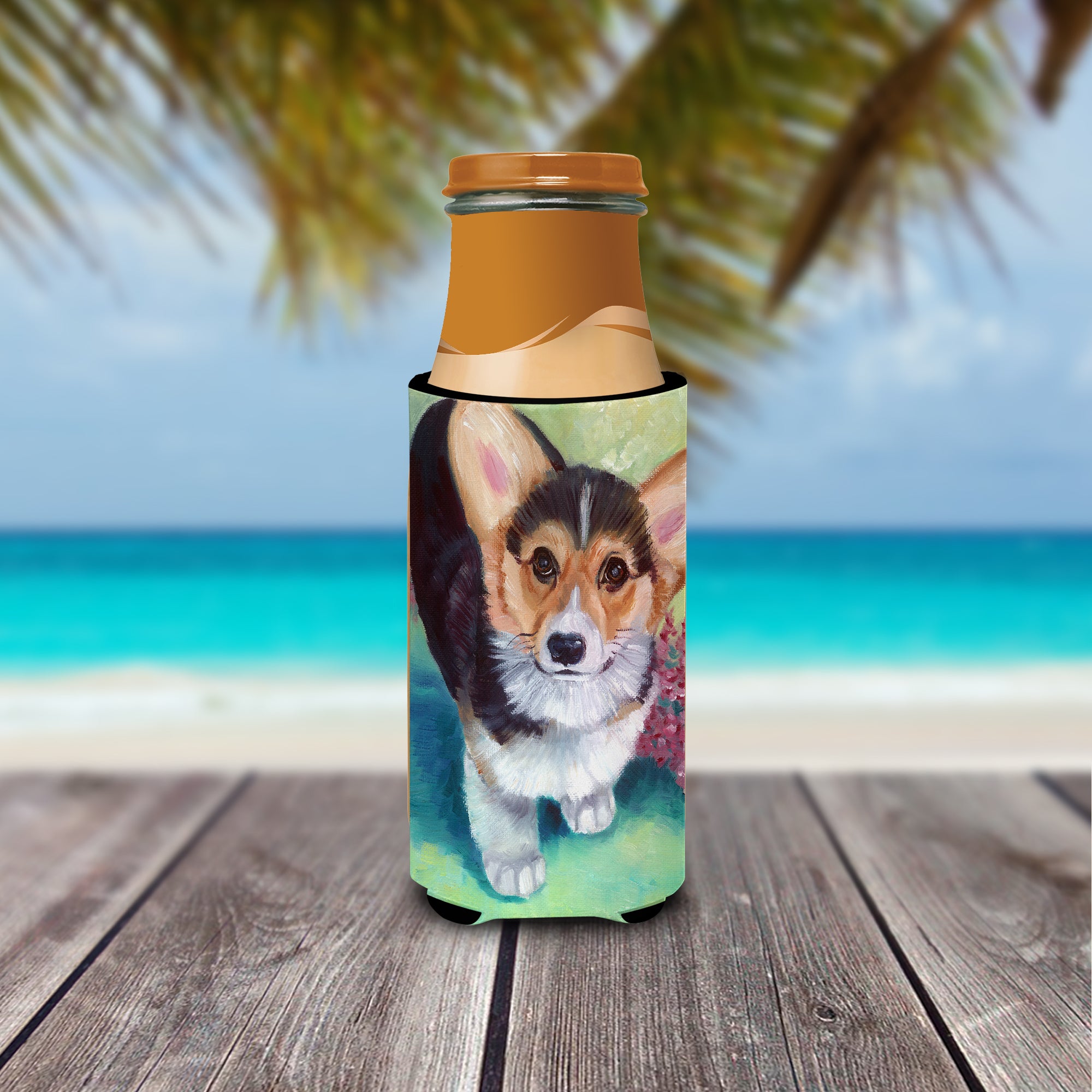 Pembroke Corgi Puppy  Ultra Beverage Insulators for slim cans 7368MUK