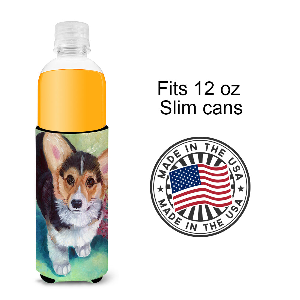 Pembroke Corgi Puppy  Ultra Beverage Insulators for slim cans 7368MUK  the-store.com.
