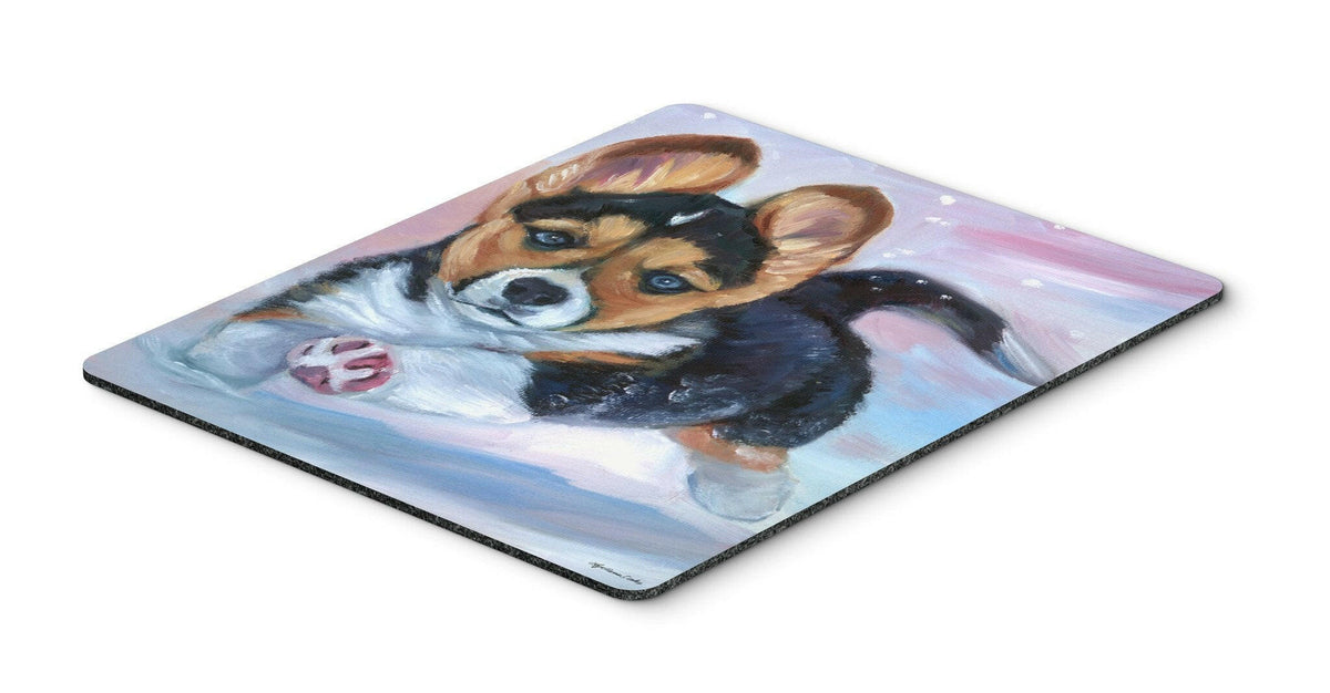 Puppy Chase Corgi Mouse Pad, Hot Pad or Trivet 7371MP by Caroline&#39;s Treasures
