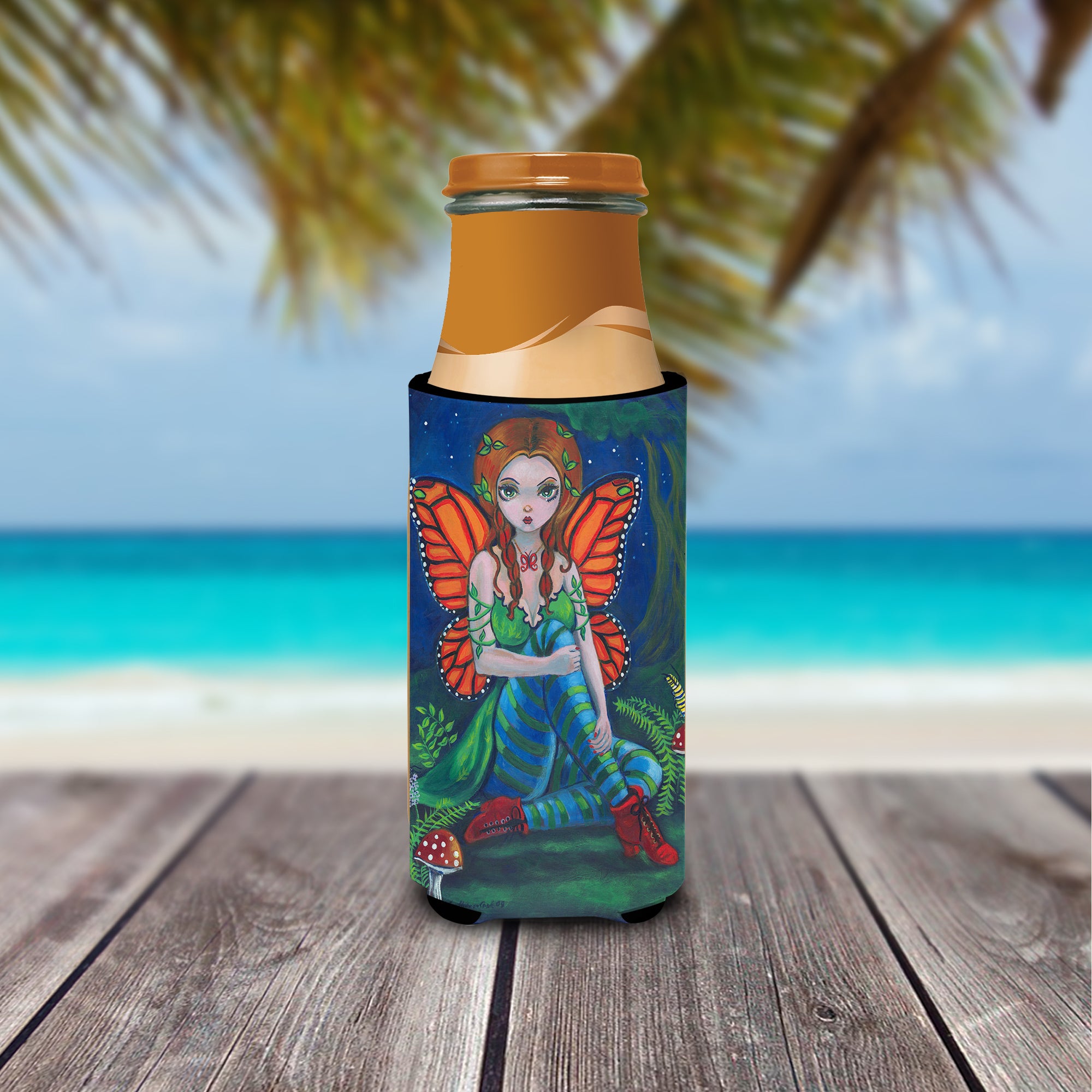Fairy Monarch  Ultra Beverage Insulators for slim cans 7375MUK