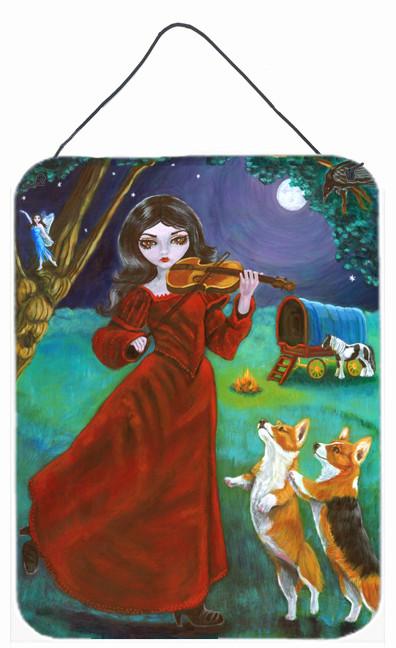 Fairy Moon Dance with Corgi Wall or Door Hanging Prints 7376DS1216 by Caroline&#39;s Treasures