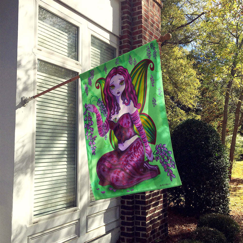 Fairy Lady Wisteria Flag Canvas House Size 7377CHF