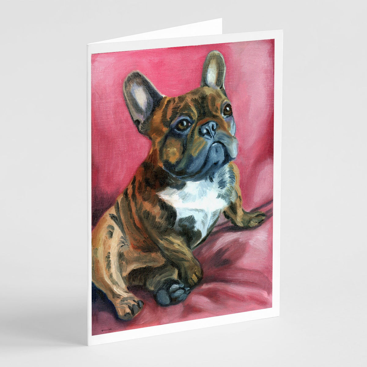 Buy this French Bulldog Snuggle Greeting Cards and Envelopes Pack of 8