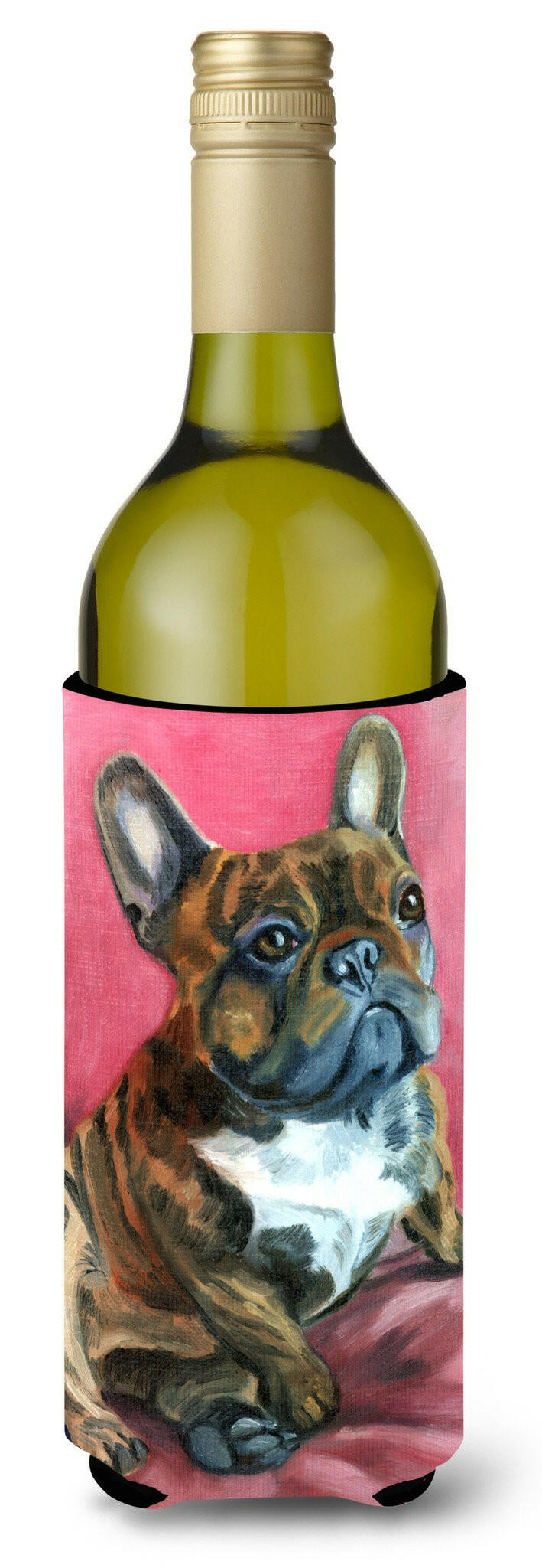 French Bulldog Snuggle Wine Bottle Beverage Insulator Hugger 7379LITERK by Caroline's Treasures