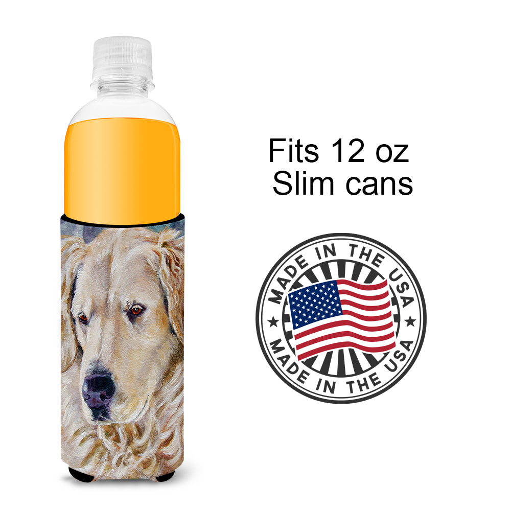 Golden Retriver Contemplation  Ultra Beverage Insulators for slim cans 7382MUK