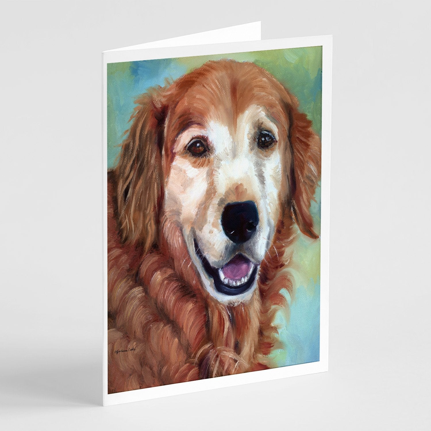Buy this Golden Retriver Good Boy Greeting Cards and Envelopes Pack of 8