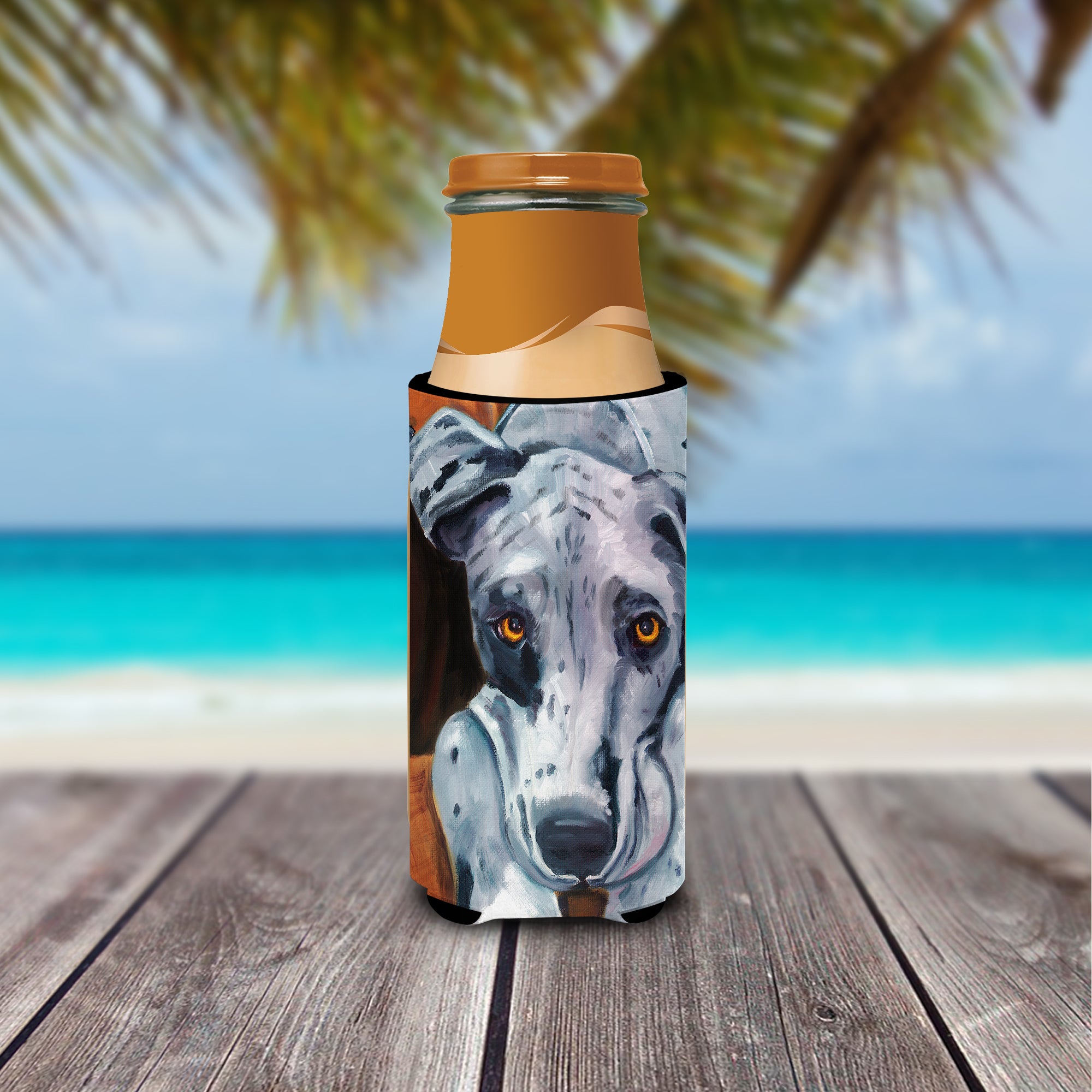 Great Dane Waiting Patiently  Ultra Beverage Insulators for slim cans 7385MUK  the-store.com.