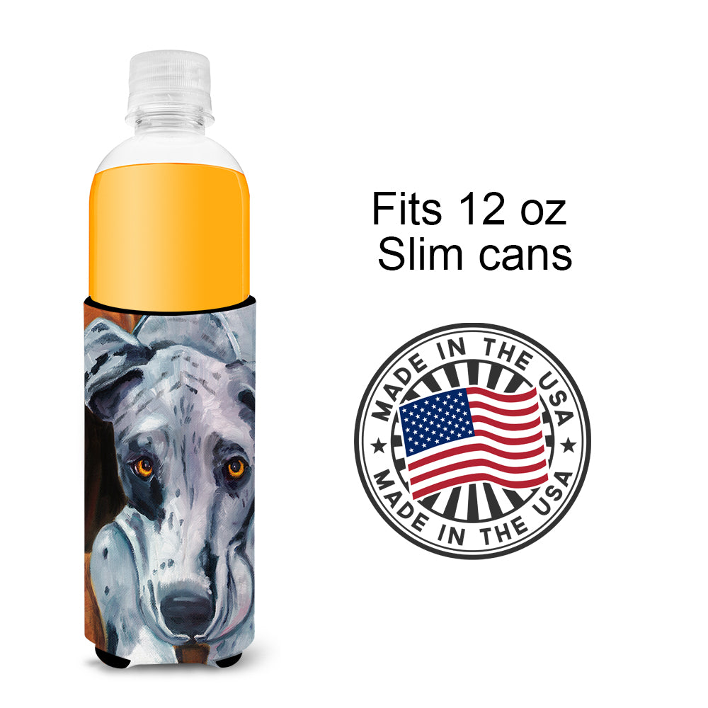 Great Dane Waiting Patiently  Ultra Beverage Insulators for slim cans 7385MUK