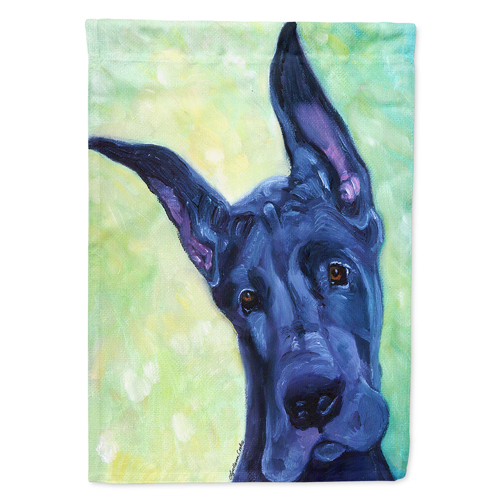 Great Dane Midnight Puppy Flag Canvas House Size 7388CHF