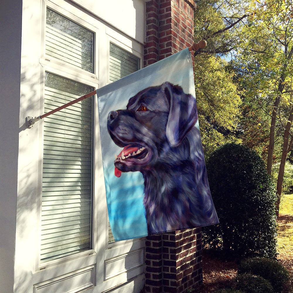 Black Labrador Retriever Flag Canvas House Size 7389CHF