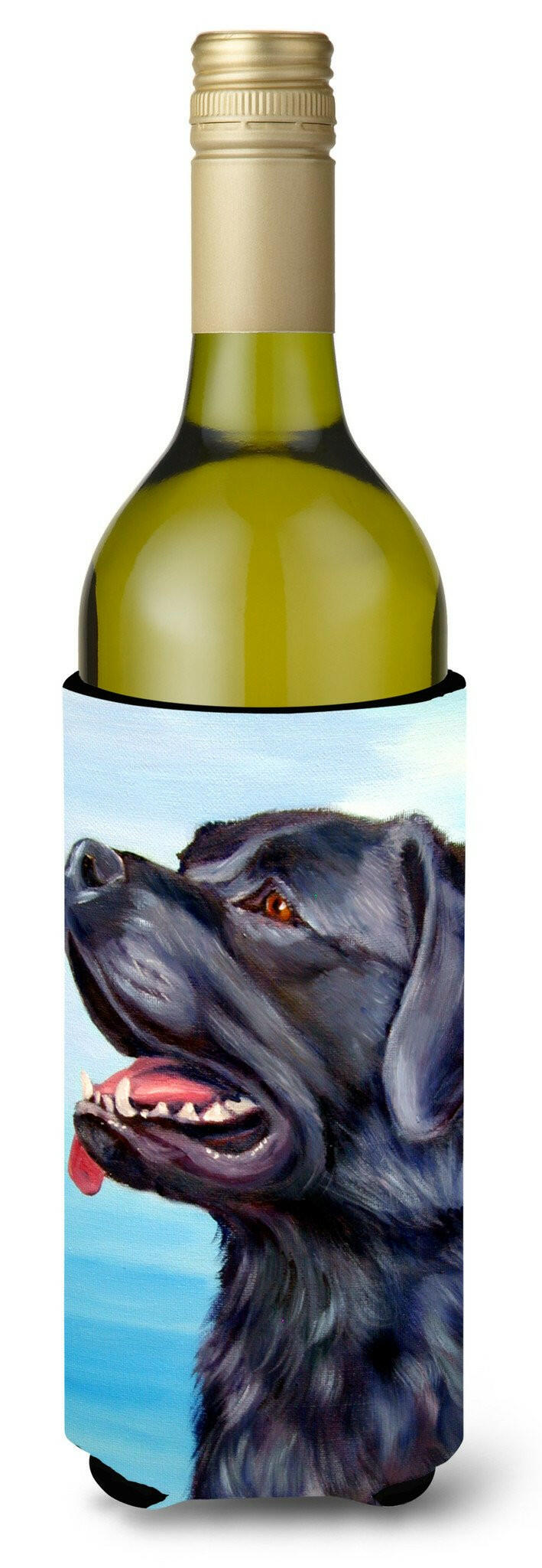 Black Labrador Retriever Wine Bottle Beverage Insulator Hugger 7389LITERK by Caroline&#39;s Treasures