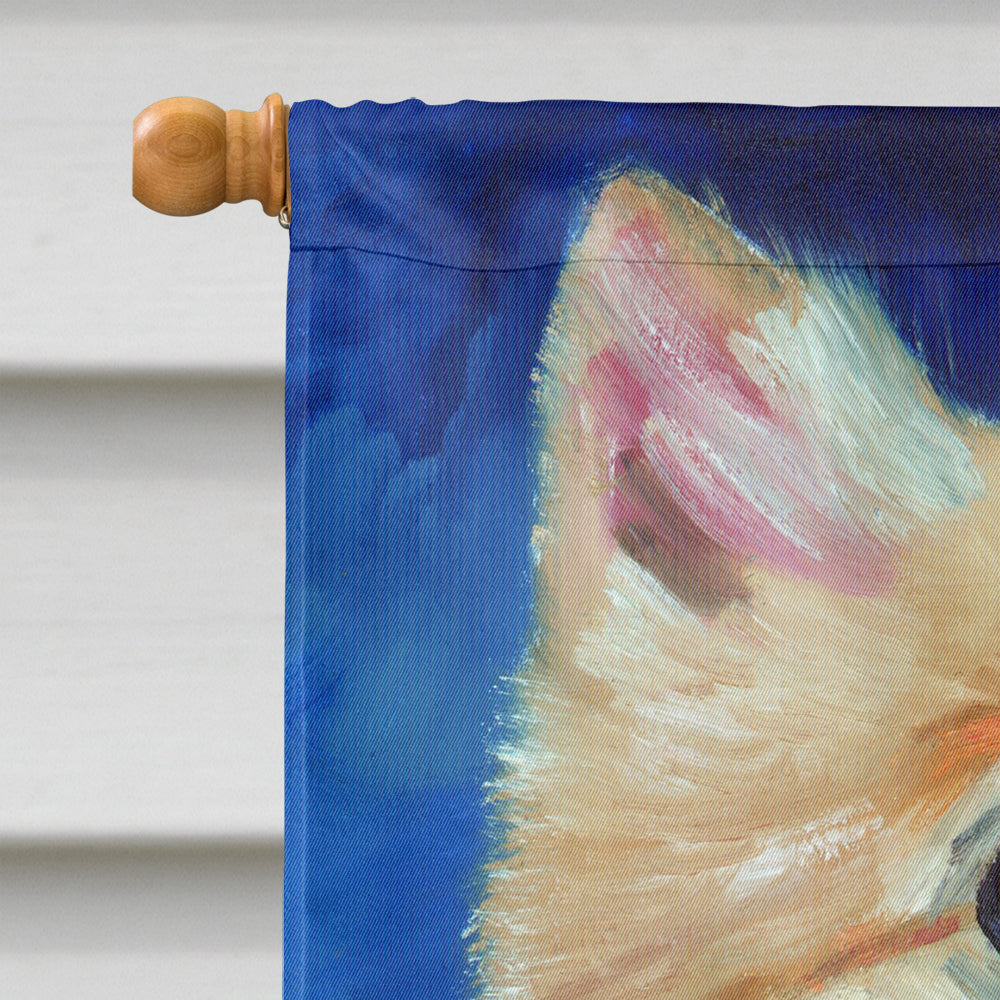 Fancy Bandana Pomeranian Puppy Flag Canvas House Size 7392CHF