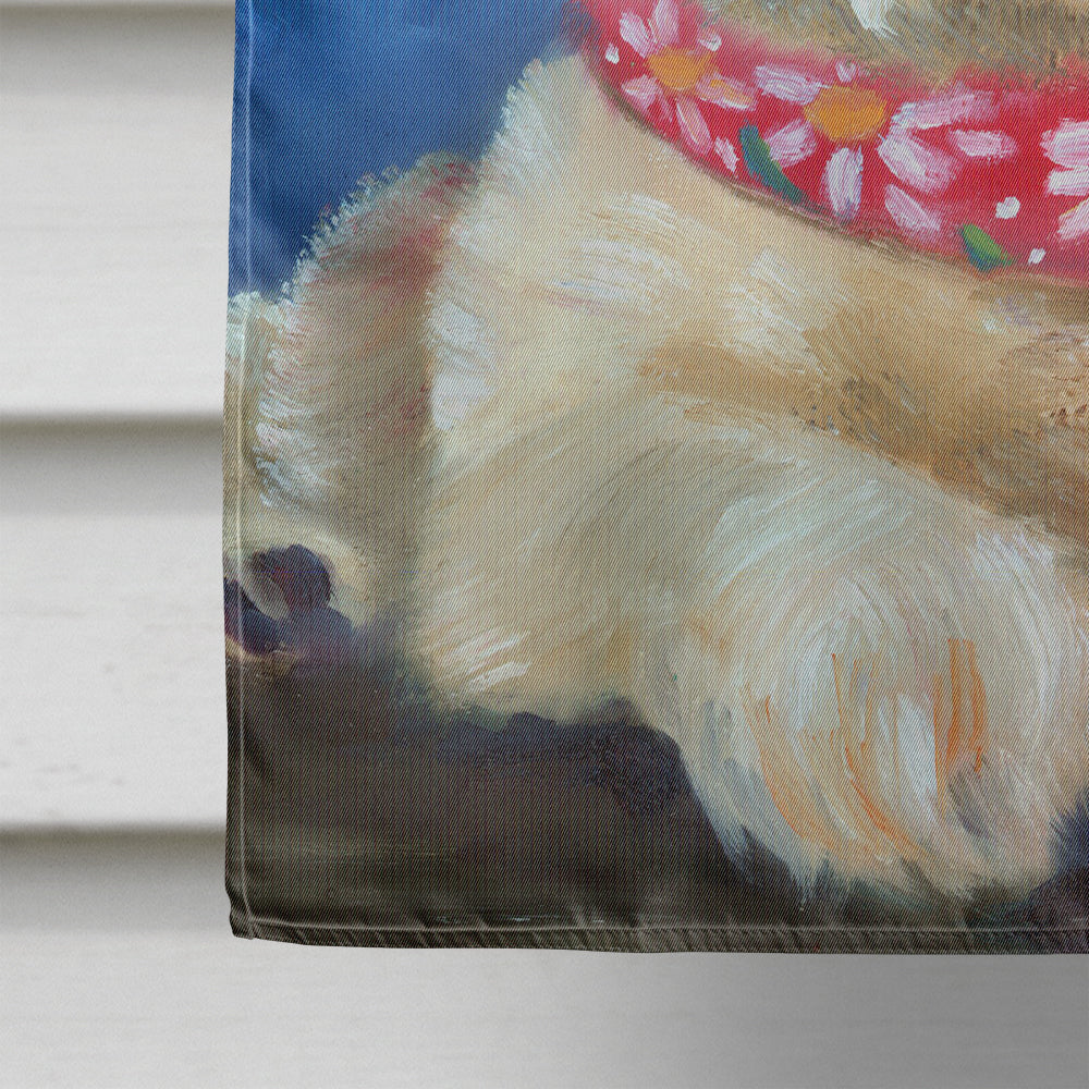 Fancy Bandana Pomeranian Puppy Flag Canvas House Size 7392CHF  the-store.com.