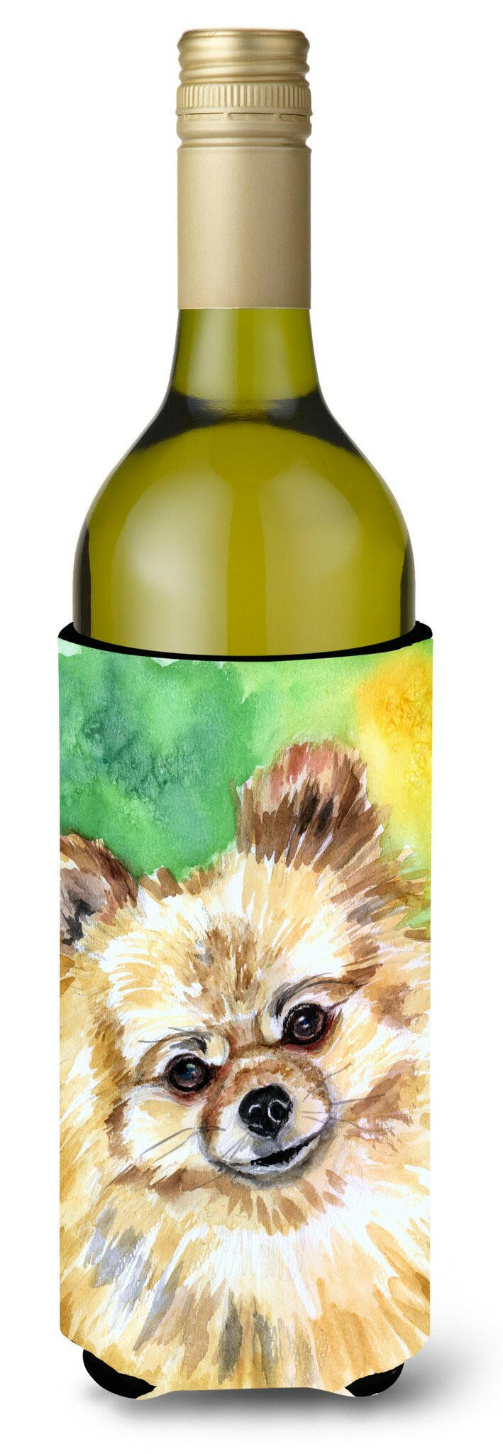 Pomeranian Sissy Wine Bottle Beverage Insulator Hugger 7393LITERK by Caroline&#39;s Treasures