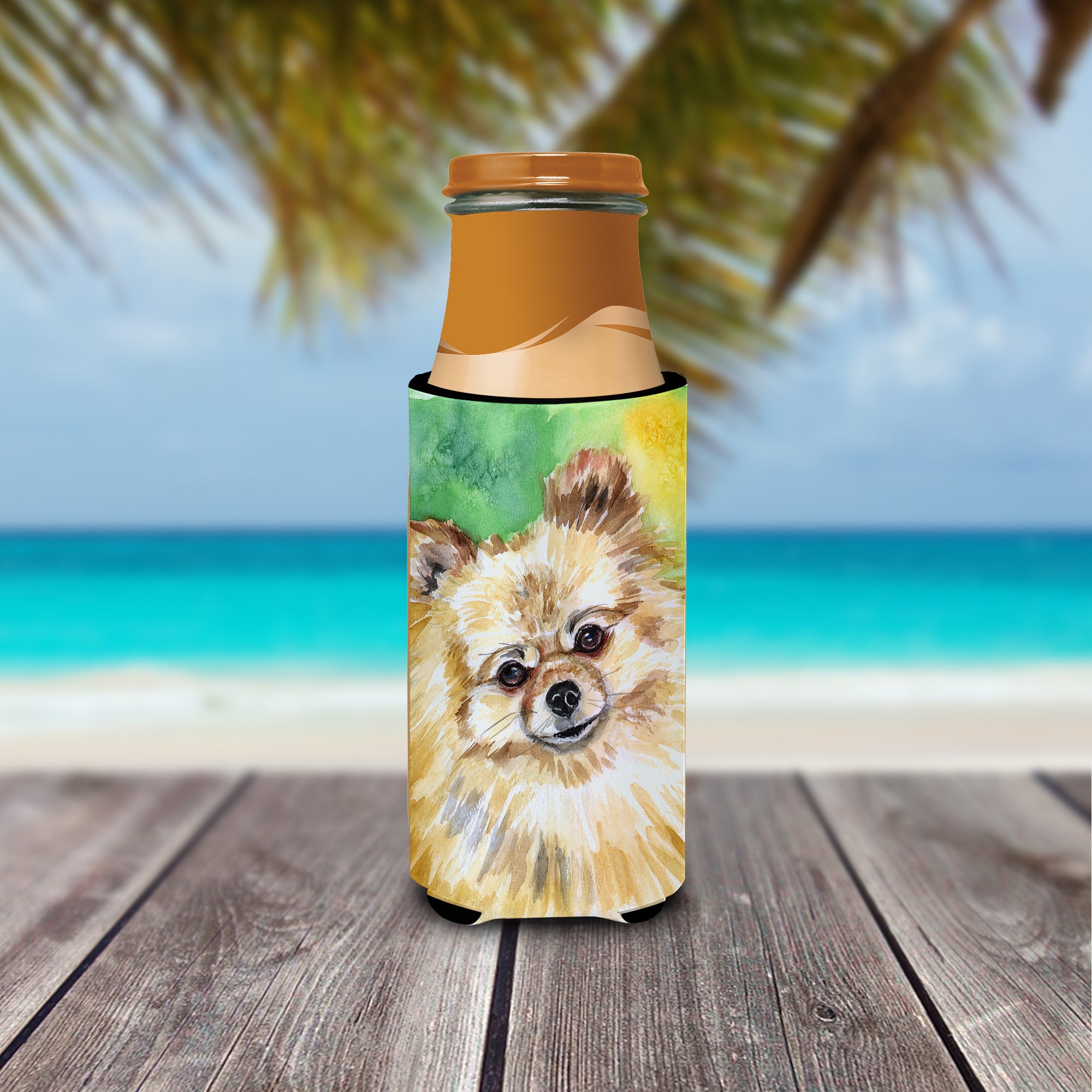 Pomeranian Sissy  Ultra Beverage Insulators for slim cans 7393MUK  the-store.com.