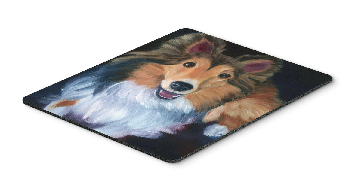 Sheltie Stand Off Mouse Pad, Hot Pad or Trivet 7394MP by Caroline&#39;s Treasures