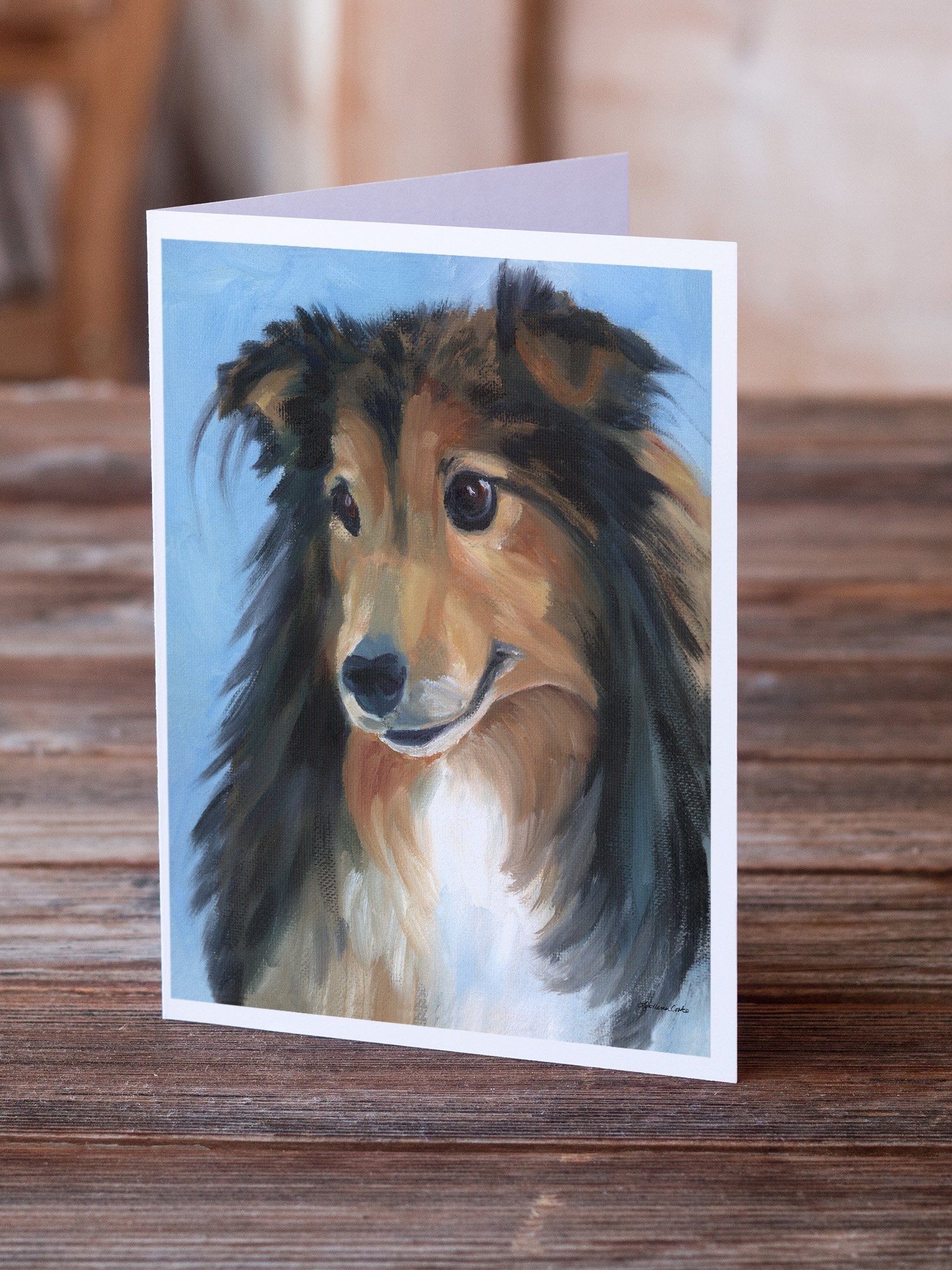 Sheltie Good Boy Greeting Cards and Envelopes Pack of 8 - the-store.com
