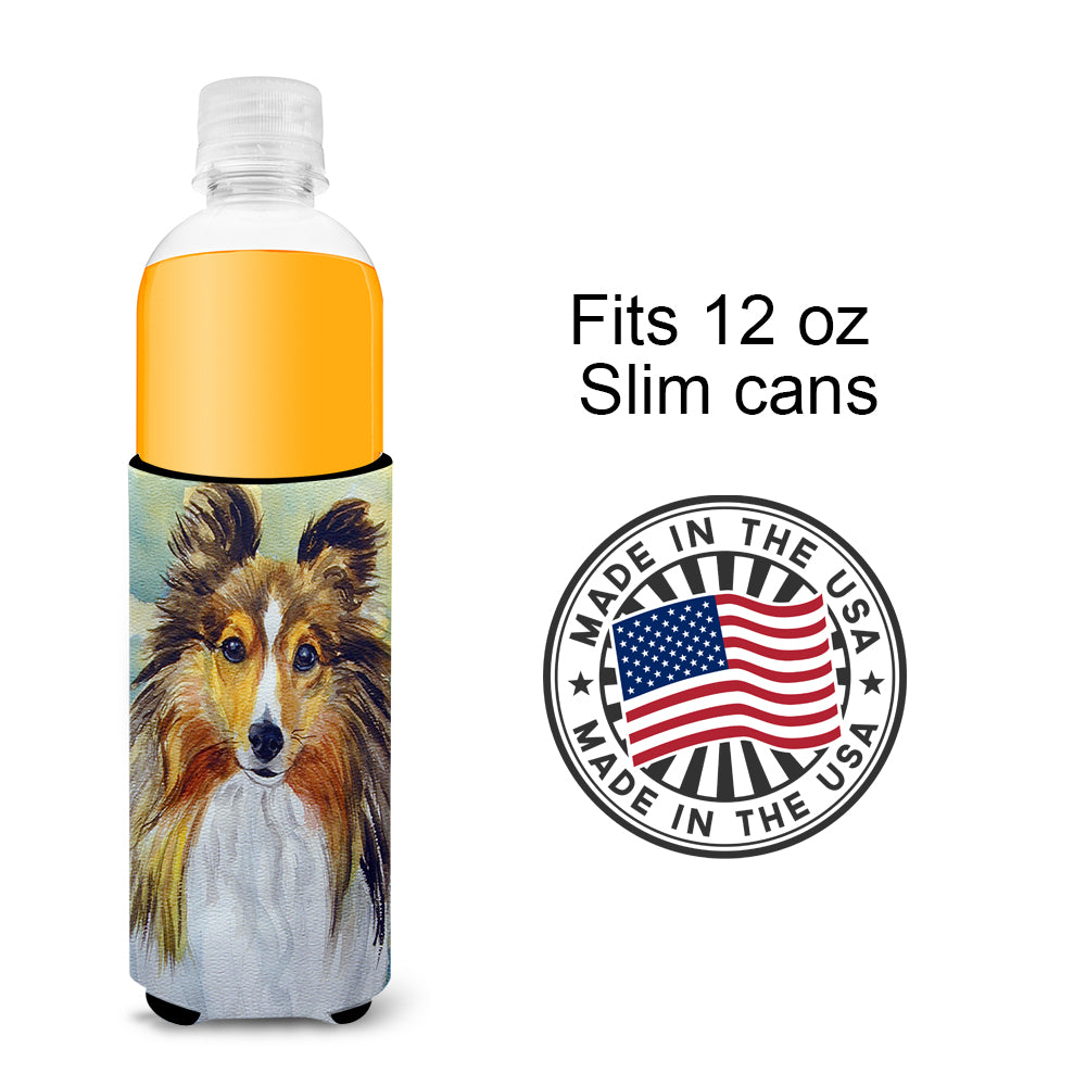 Sheltie Toby  Ultra Beverage Insulators for slim cans 7397MUK