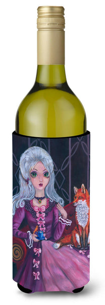 Tea Time Fox Wine Bottle Beverage Insulator Hugger 7398LITERK by Caroline's Treasures