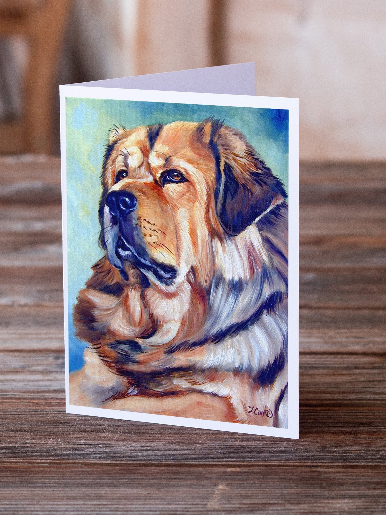 Tibetan Mastiff Greeting Cards and Envelopes Pack of 8 - the-store.com