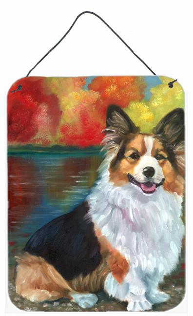 Corgi by the lake Wall or Door Hanging Prints 7294DS1216 by Caroline&#39;s Treasures