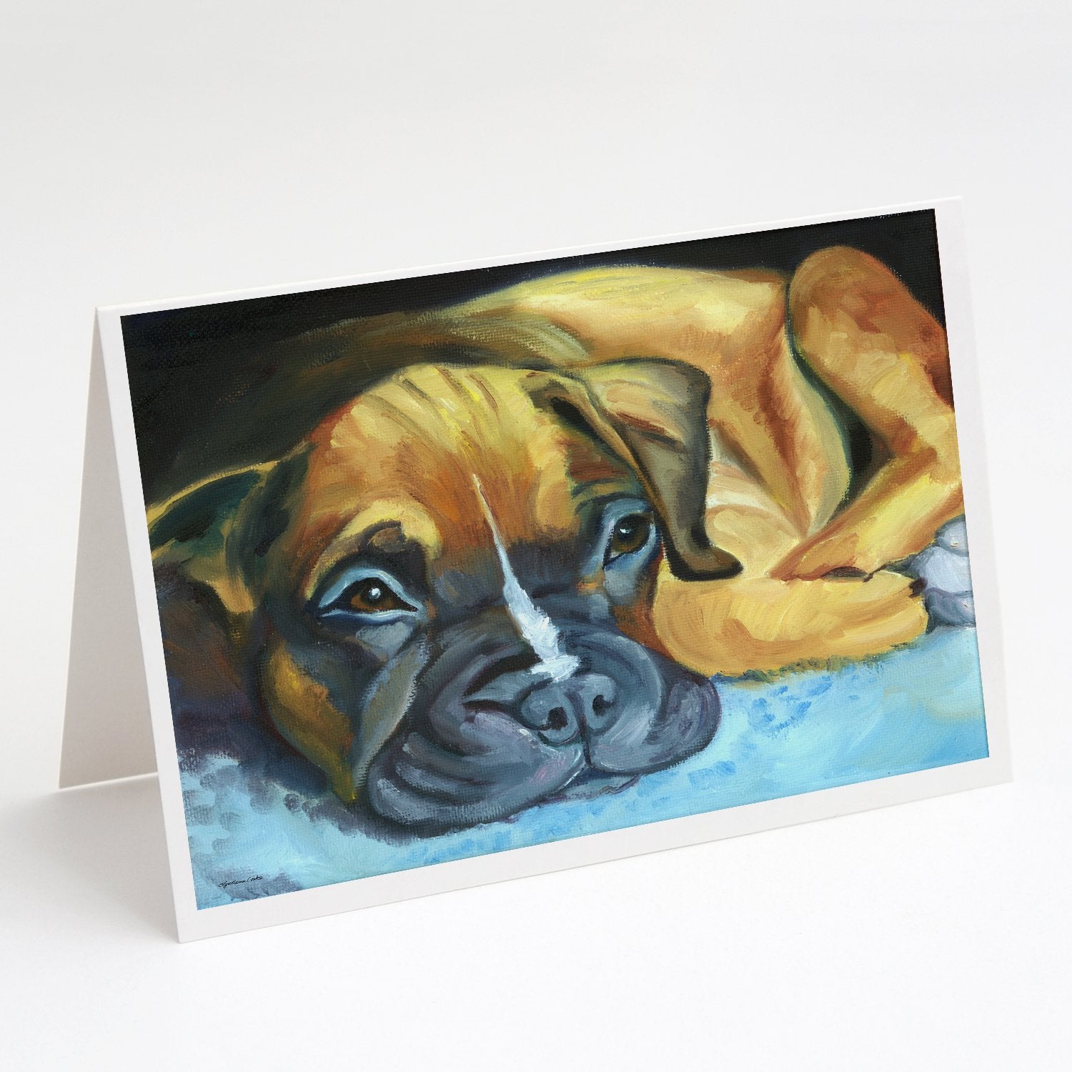 Buy this Boxer Pup Greeting Cards and Envelopes Pack of 8