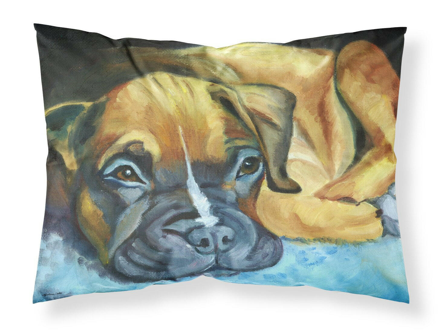 Boxer Pup Fabric Standard Pillowcase 7401PILLOWCASE by Caroline's Treasures