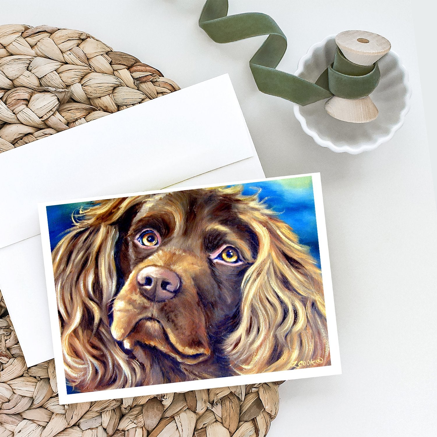 Boykin Spaniel Greeting Cards and Envelopes Pack of 8 - the-store.com