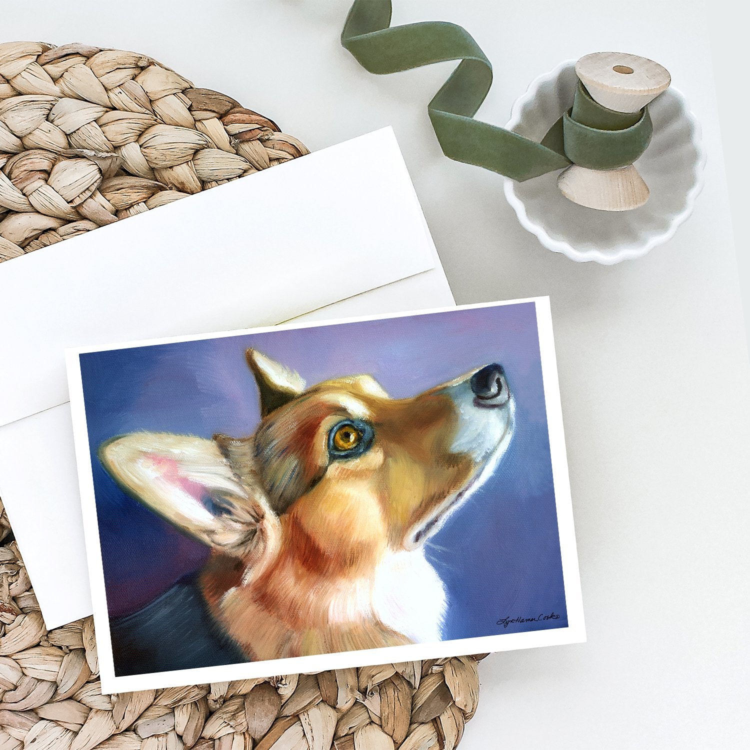 Buy this Corgi Devotion Greeting Cards and Envelopes Pack of 8