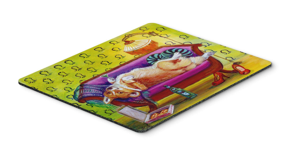 Corgi Home Alone Mouse Pad, Hot Pad or Trivet 7406MP by Caroline&#39;s Treasures