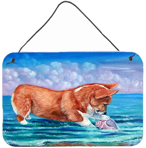 Corgi Sea Shell Find Wall or Door Hanging Prints 7407DS812 by Caroline's Treasures