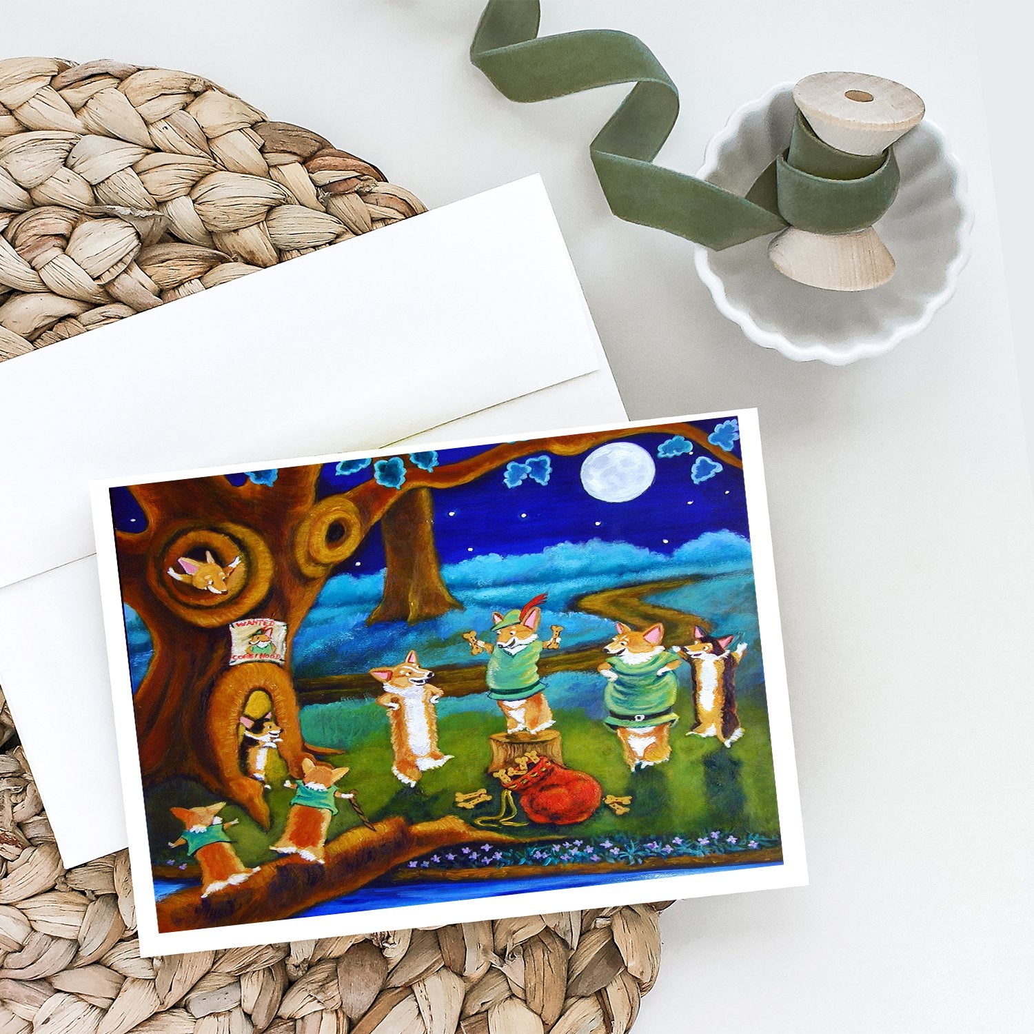 Buy this Corgi Robin Hood Greeting Cards and Envelopes Pack of 8
