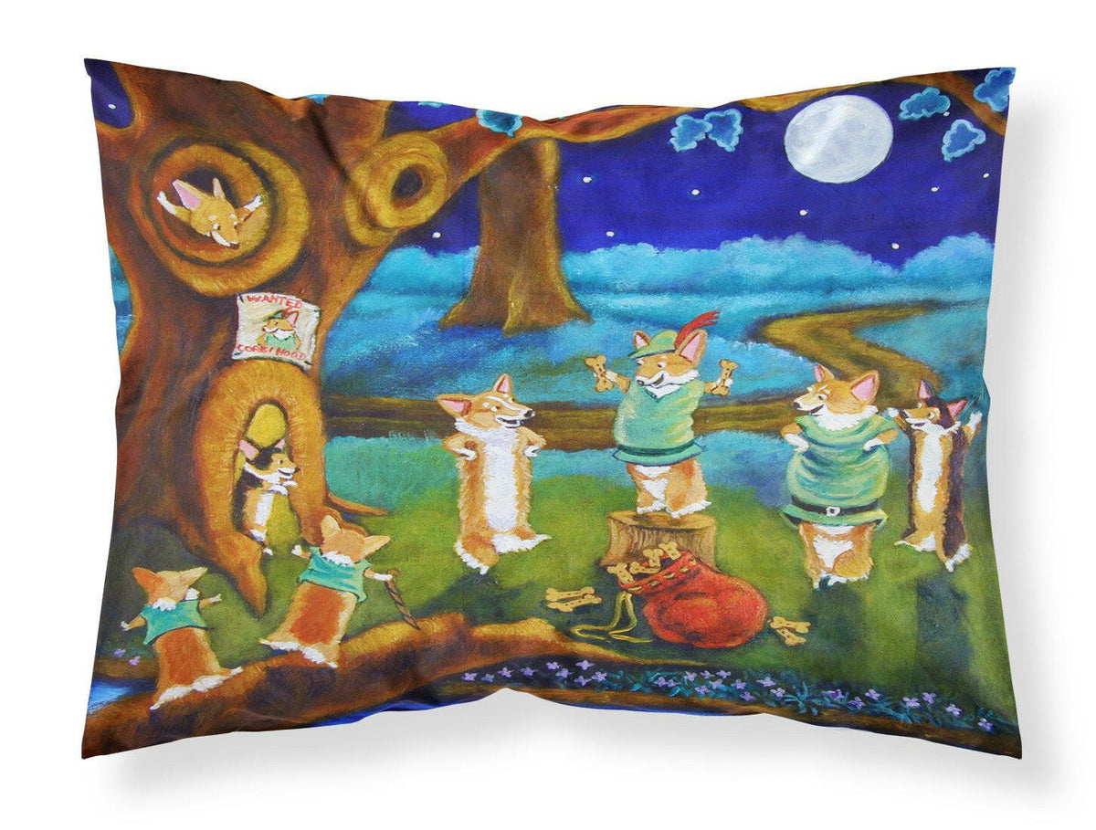 Corgi Robin Hood Fabric Standard Pillowcase 7415PILLOWCASE by Caroline&#39;s Treasures