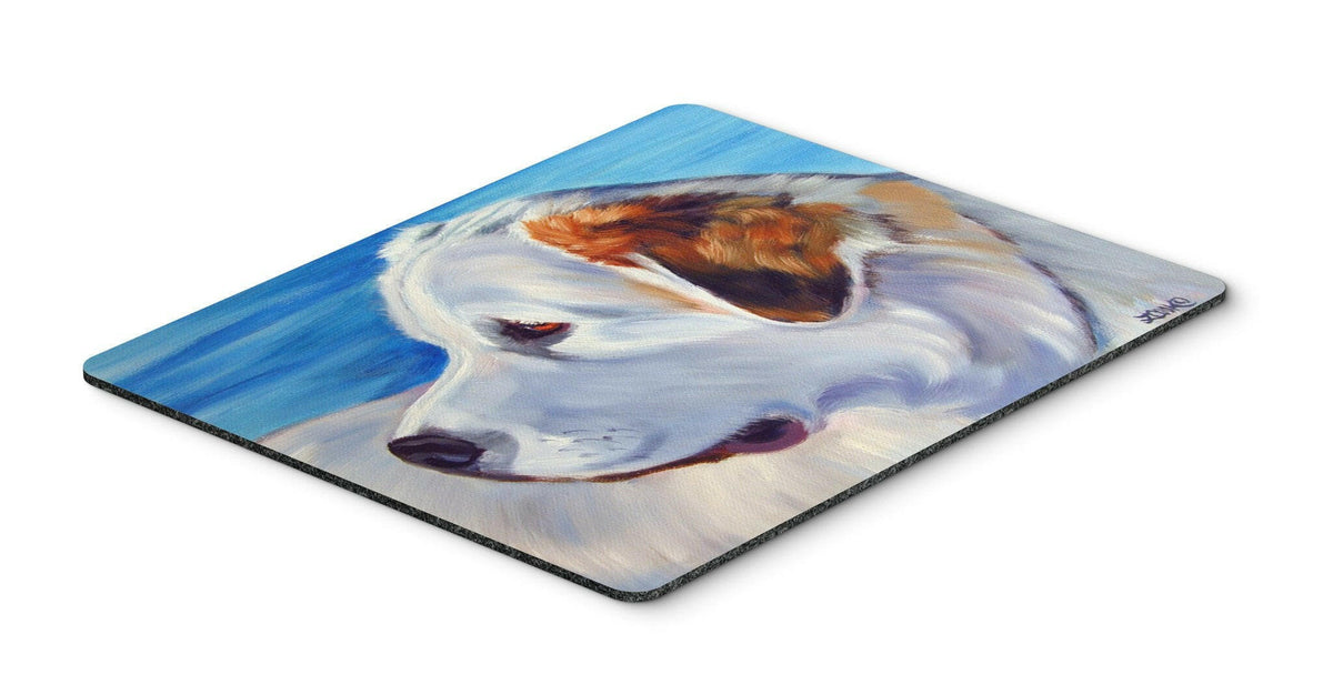 Great Pyrenees at the Beach Mouse Pad, Hot Pad or Trivet 7417MP by Caroline&#39;s Treasures