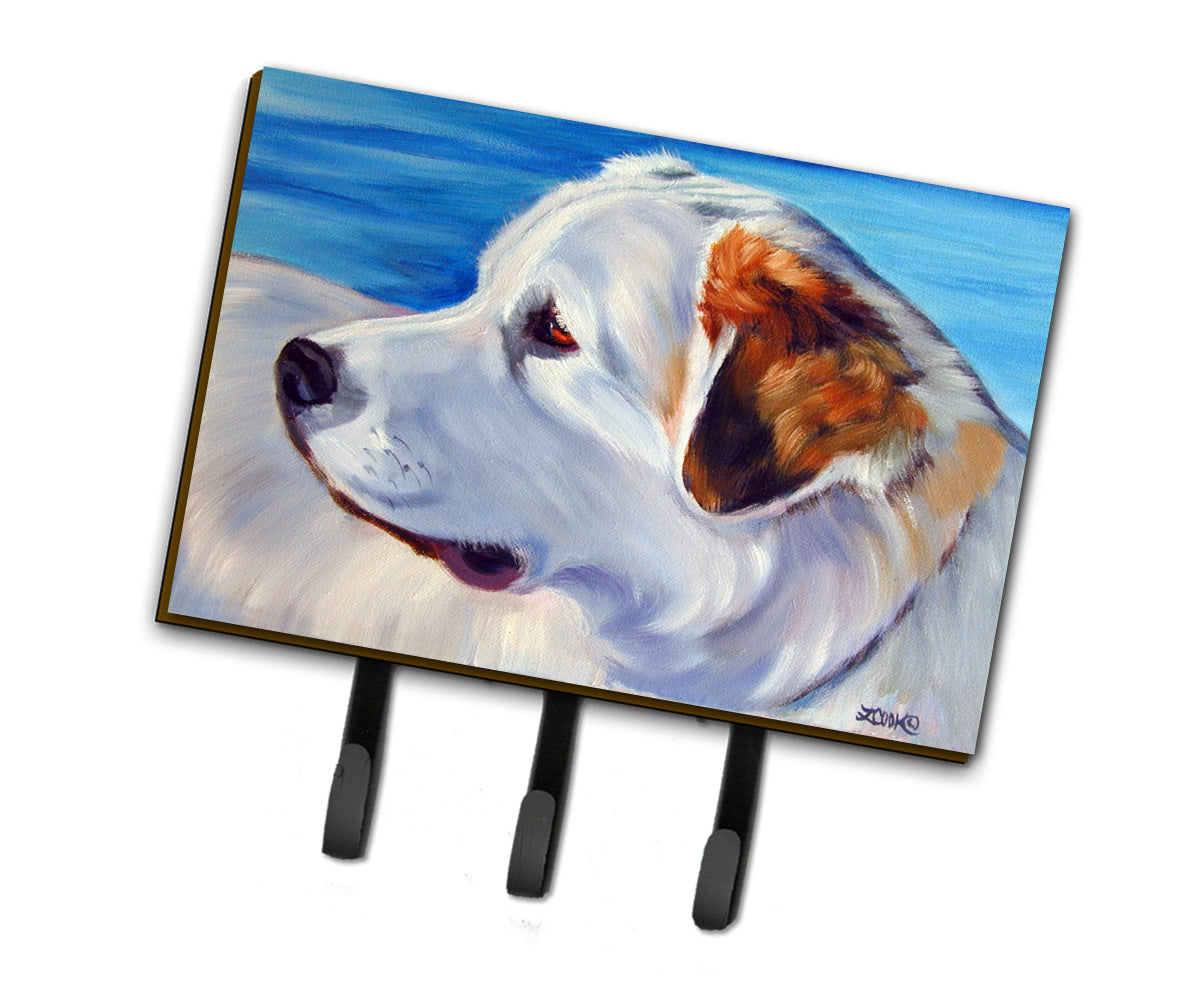 Great Pyrenees at the Beach Leash or Key Holder 7417TH68