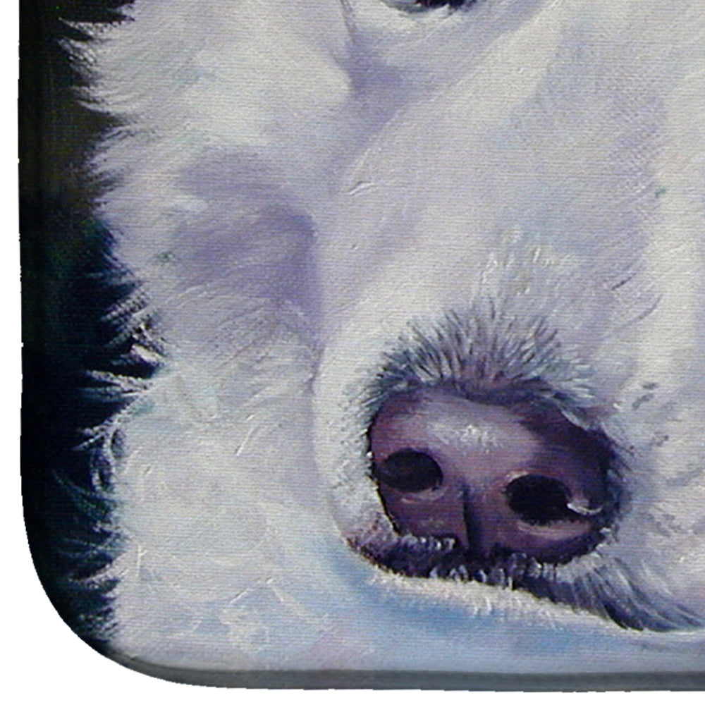Great Pyrenees Contemplation Dish Drying Mat 7418DDM