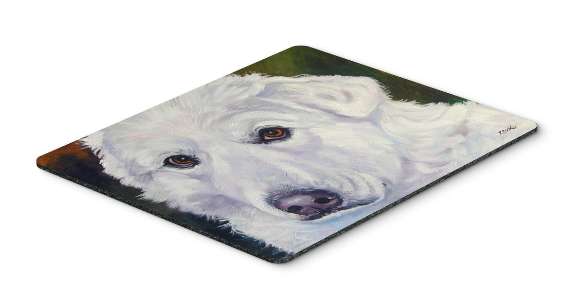Great Pyrenees Contemplation Mouse Pad, Hot Pad or Trivet 7418MP by Caroline&#39;s Treasures