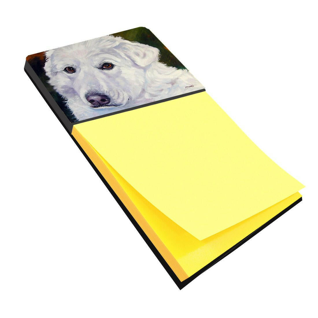 Great Pyrenees Contemplation Sticky Note Holder 7418SN by Caroline&#39;s Treasures