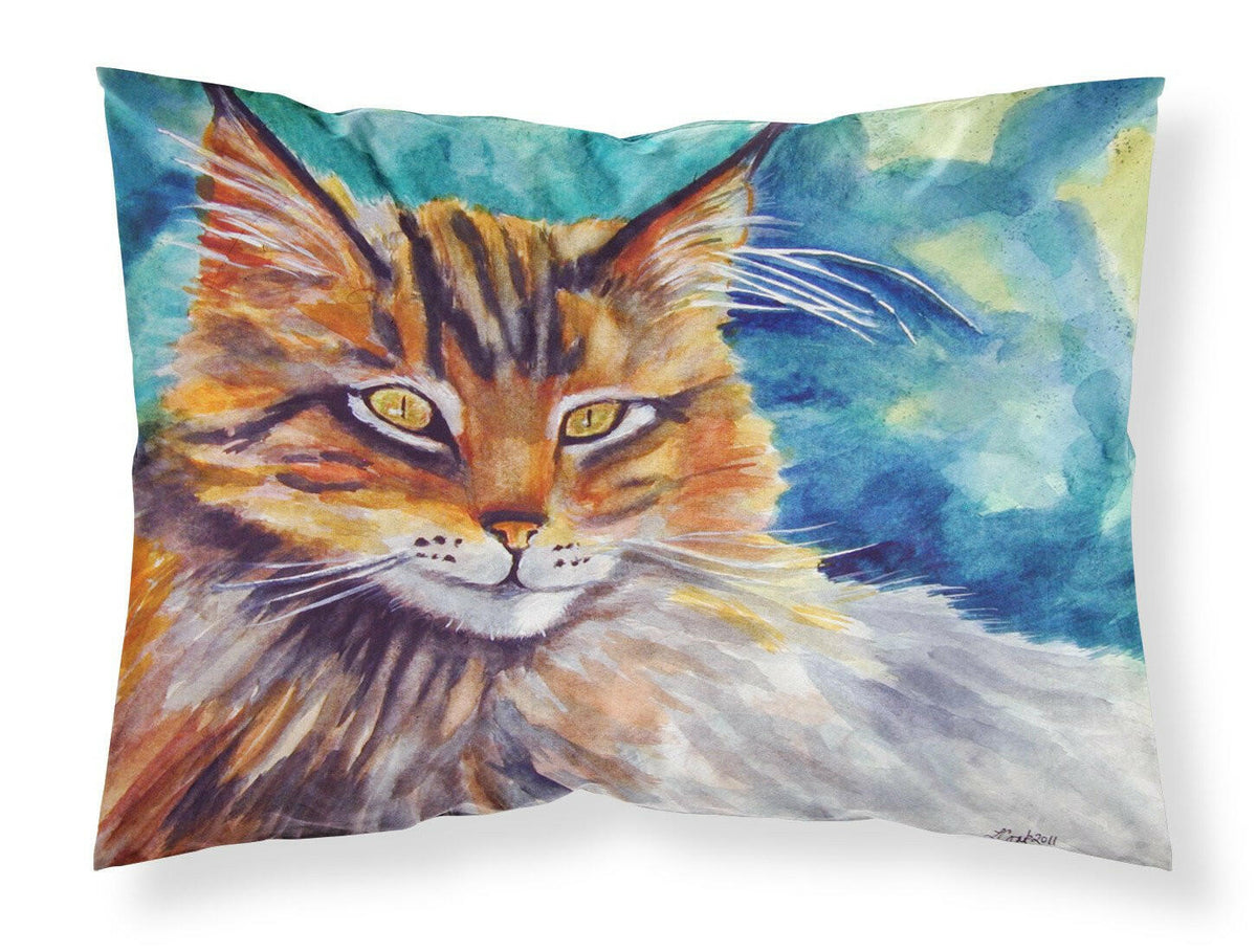 Maine Coon Cat Watching you Fabric Standard Pillowcase 7421PILLOWCASE by Caroline&#39;s Treasures