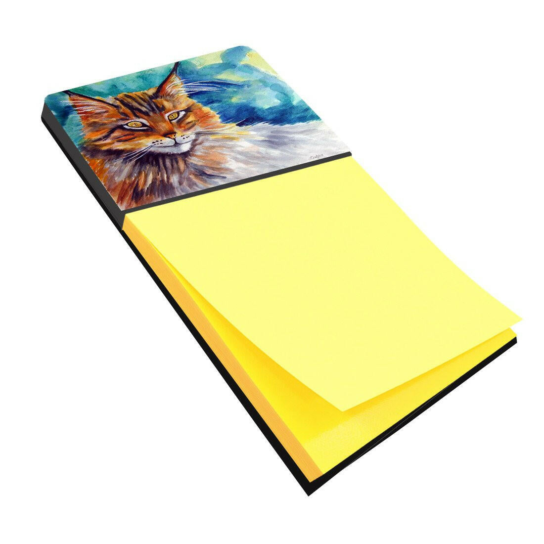 Maine Coon Cat Watching you Sticky Note Holder 7421SN by Caroline's Treasures