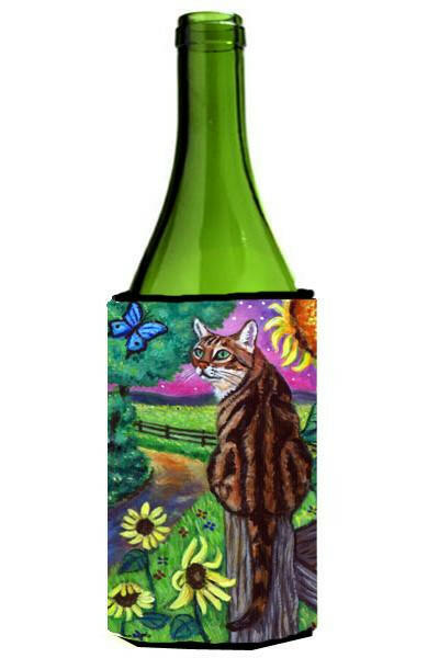 Bengal Cat Wine Bottle Beverage Insulator Hugger 7425LITERK by Caroline&#39;s Treasures