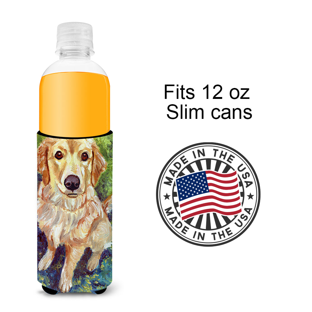 Golden Retriever Patience  Ultra Beverage Insulators for slim cans 7428MUK