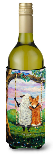 Corgi With Sheep Love Grows Wine Bottle Beverage Insulator Hugger 7439LITERK by Caroline's Treasures
