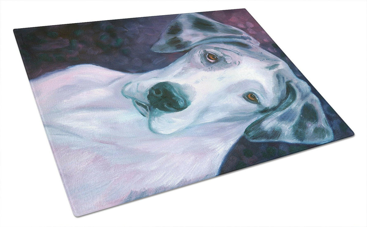 Curious Great Dane Glass Cutting Board Large 7441LCB by Caroline&#39;s Treasures
