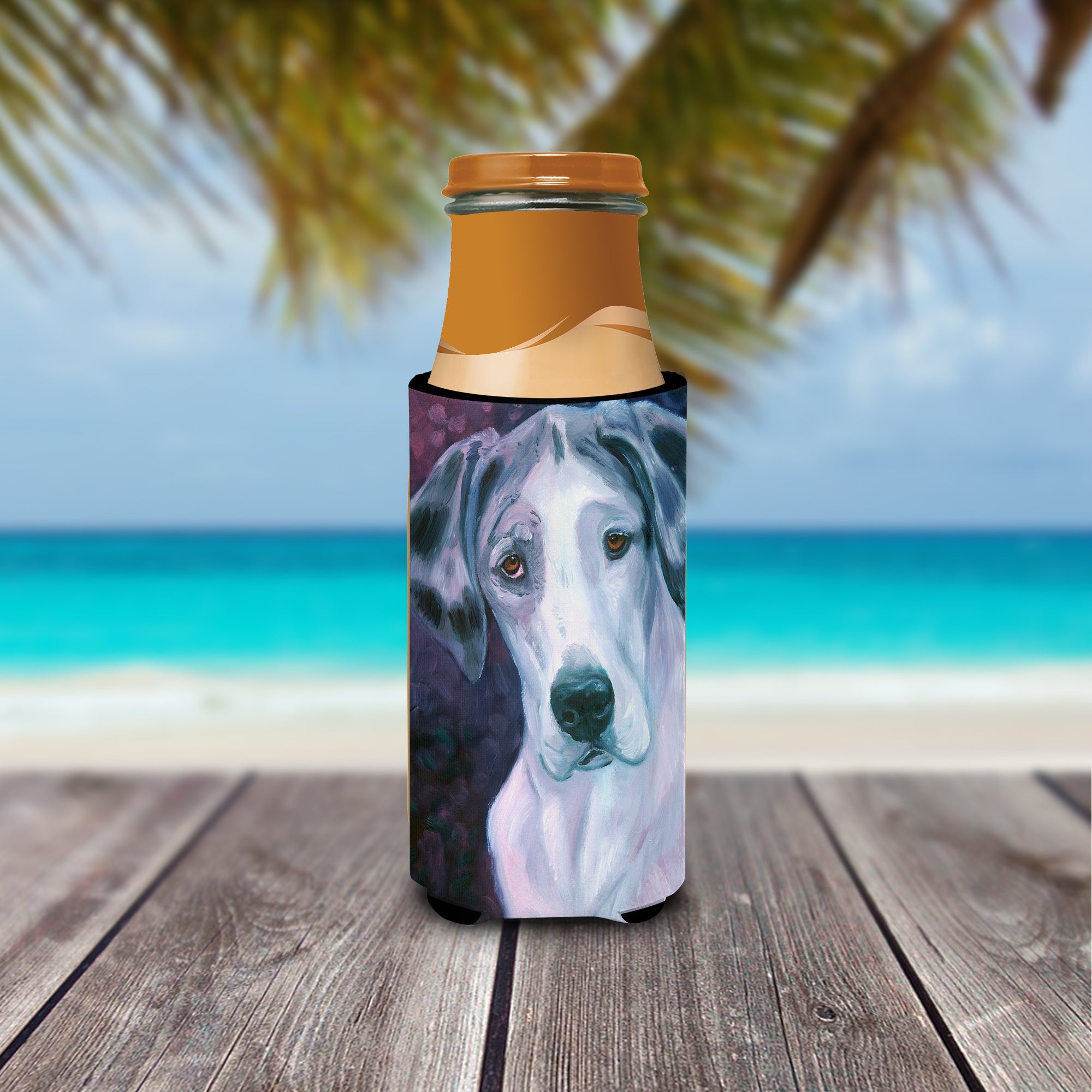 Curious Great Dane  Ultra Beverage Insulators for slim cans 7441MUK  the-store.com.