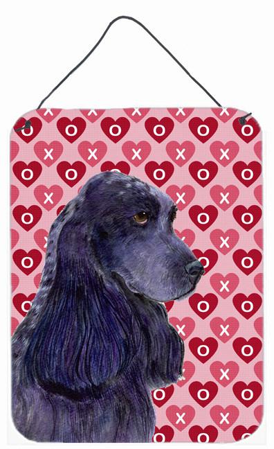 Cocker Spaniel Hearts Love and Valentine&#39;s Day Wall or Door Hanging Prints by Caroline&#39;s Treasures