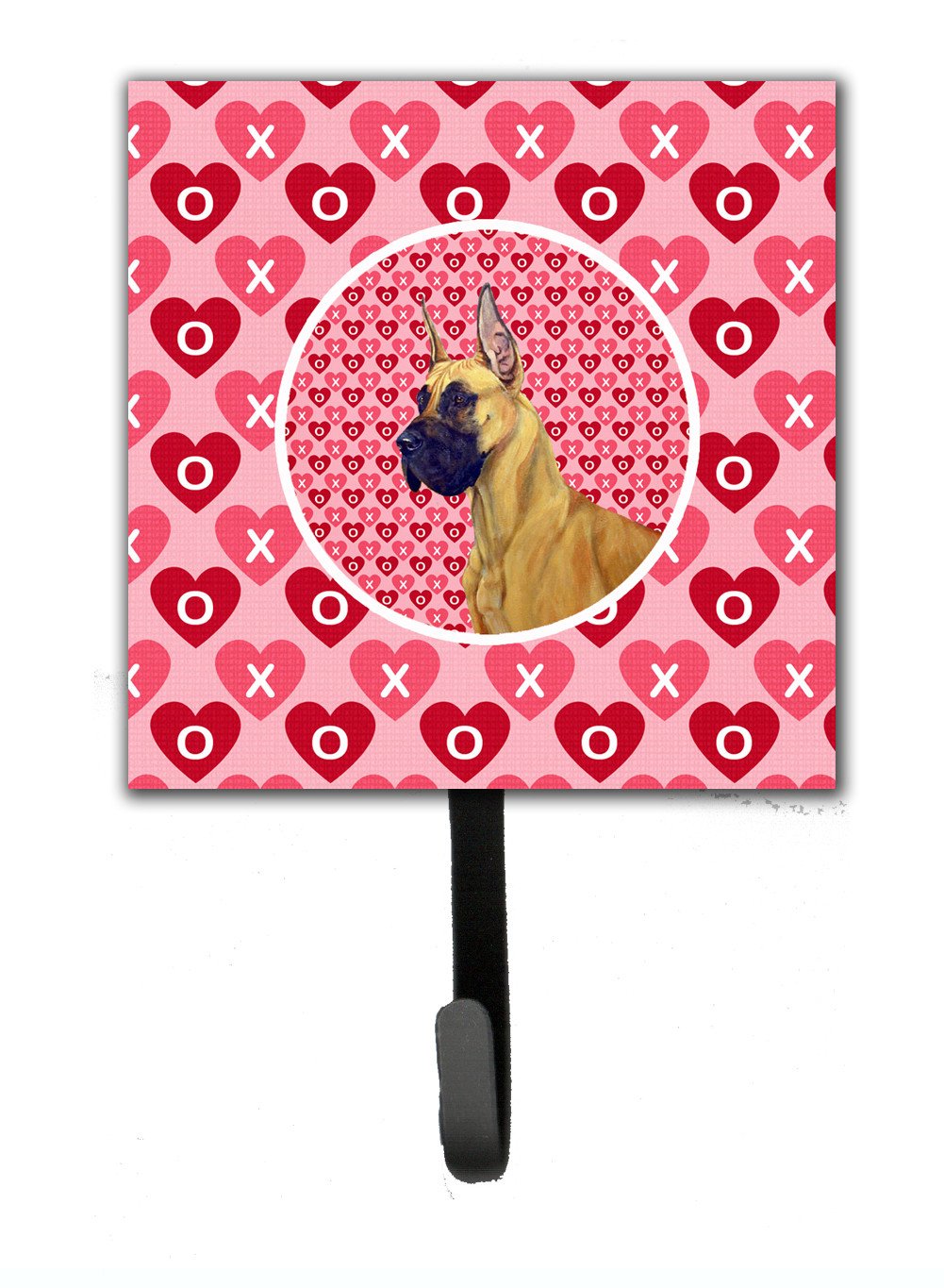 Great Dane Valentine&#39;s Love and Hearts Leash or Key Holder by Caroline&#39;s Treasures